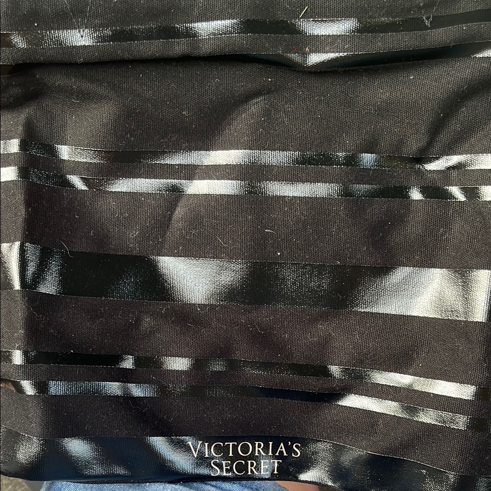 Victoria's Secret Glossy Black Tote